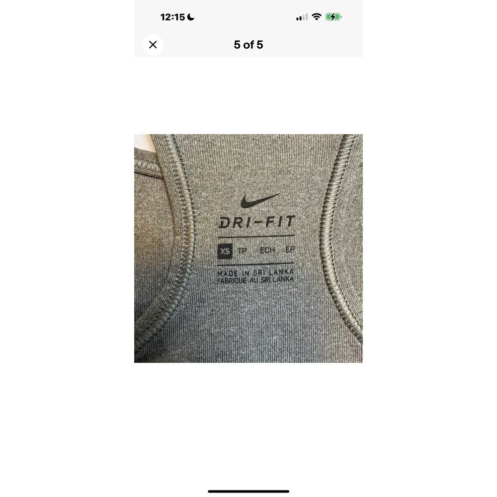 NIKE Set/2 Dri-Fit Purple/Gray Racer Back Swoosh‎ Icon Athleisure Sports Bra XS
